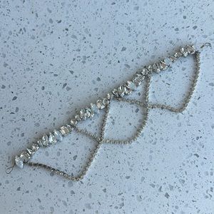 Wedding Jeweled Head Band Piece